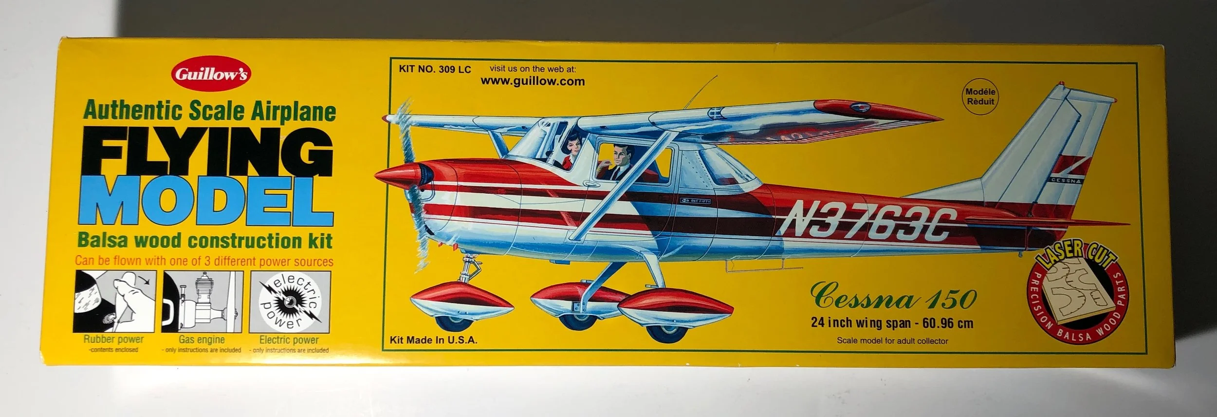 Guillow's C-150 Balsa Kit 24" Wingspan (Kit #309LC)